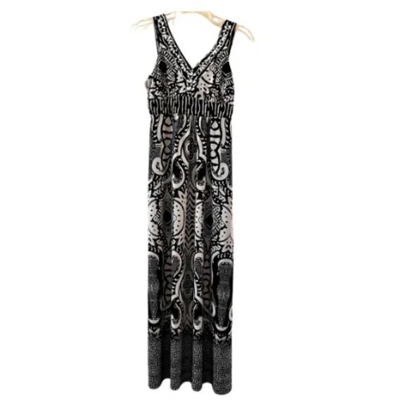 Style & Co. | Dresses | Style Co Petite Black And White Maxi Dress Size Ps  | Poshmark